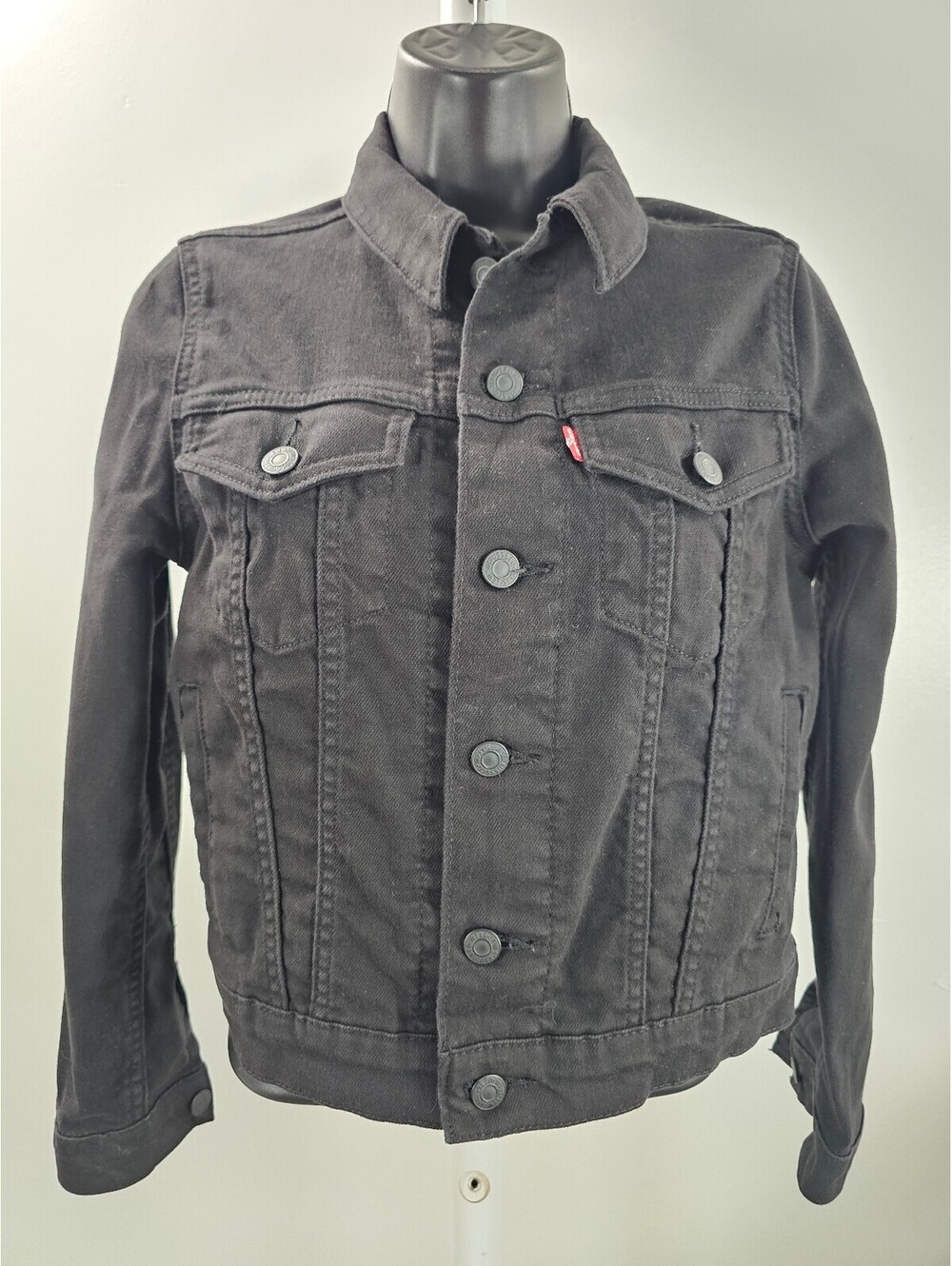 Levi's Black Trucker Denim Jacket Size XS